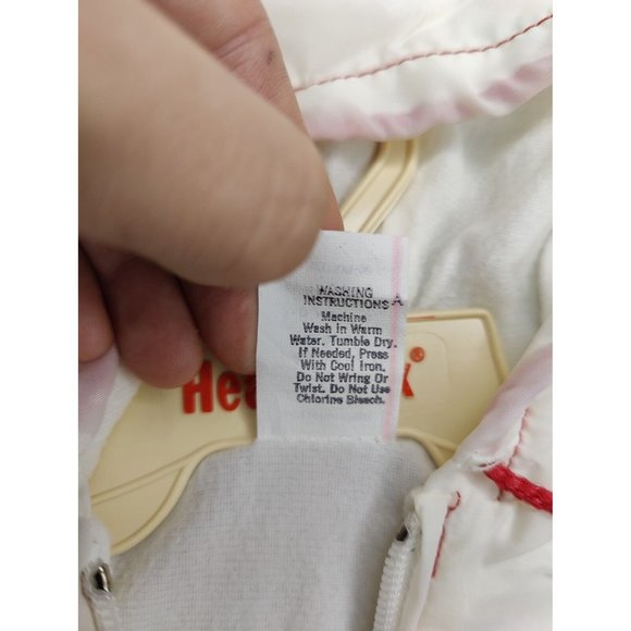 Vintage Baby Togs Jacket Windbreaker White Hooded Nylon Embroidered Clown 3-6m - Picture 3 of 10
